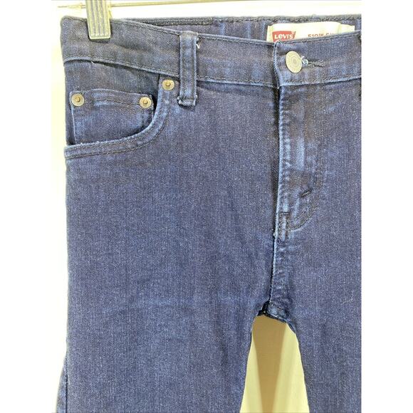 Levi's 510 Super Skinny Jeans Dark Blue Stretch Denim Boys (27x29) Size 14 - Picture 8 of 8